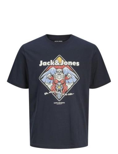 Jjxmas Christmas Skull Tee Ss Crew Jnr Jack & J S Navy