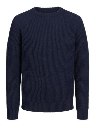 Jjj S Knit Crew Neck Jnr Jack & J S Navy