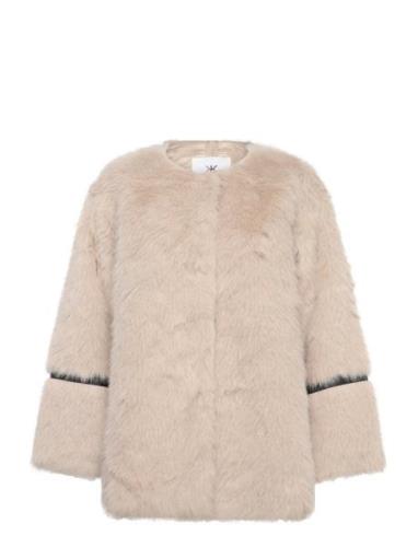 Kbpearly Fur Coat Karen By Simonsen Cream