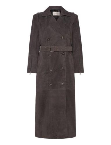 Samanthagz Long Jacket Gestuz Brown