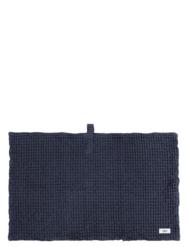 Big Waffle Bath Mat The Organic Company Navy