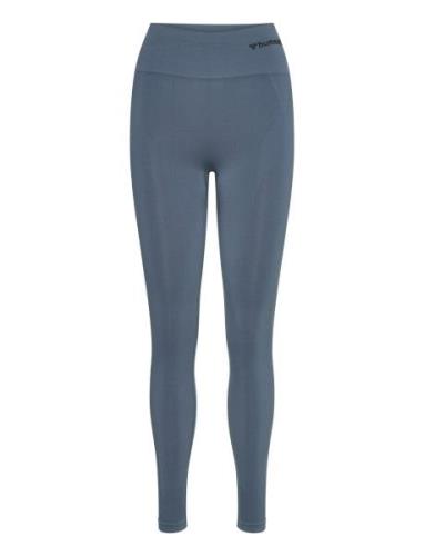 Hmltif Seamless High Waist Tights Hummel Blue