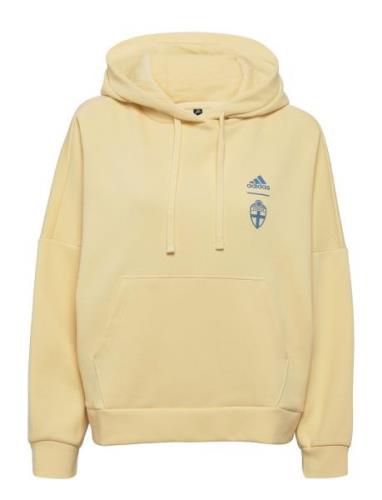 Sweden 21/22 Travel Hoodie W Adidas Performance Yellow