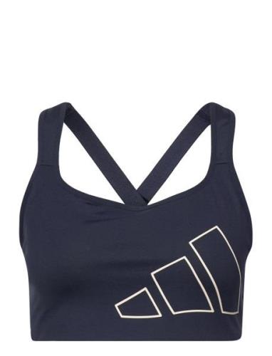 Tlrd Impact Training High Support Logo Bra Adidas Performance Blue