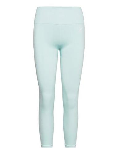 Aeroknit Yoga Seamless 7/8 Tights W Adidas Performance Blue