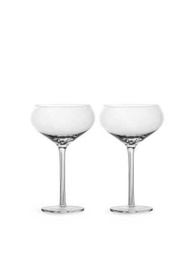 Saga Champagne Coupe Glass, 2-Pack Sagaform