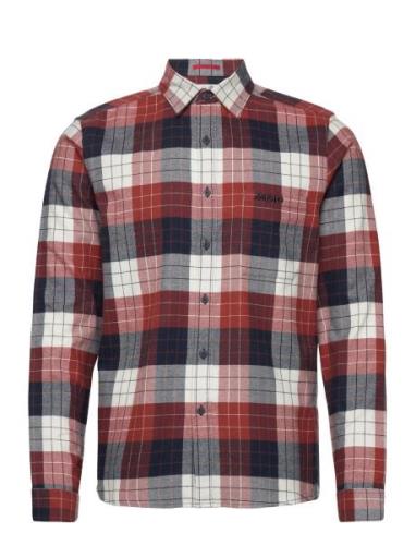 M Marina Plaid Ls Shirt Musto Burgundy