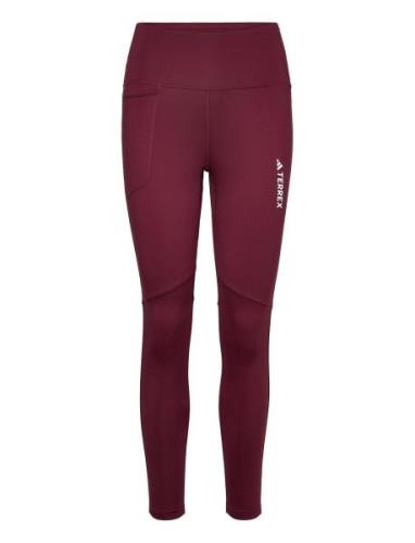 Terrex Multi Brushed Leggings Adidas Terrex Burgundy