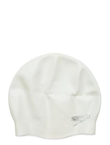 Plain Moulded Silic Cap Speedo White