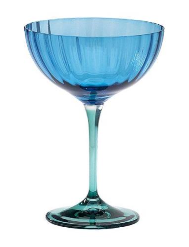 Jazzy Blue Champagne Glass Anna + Nina Blue