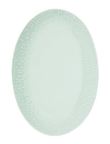 Confetti Oval Dish W/Relief 1 Pcs. Giftbox Aida Green