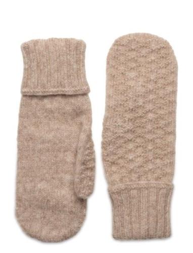 Cable Mittens Becksöndergaard Beige