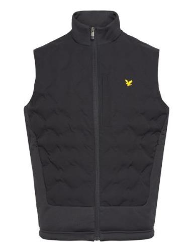 Welded Check Fleece Gilet Lyle & Scott Sport Black