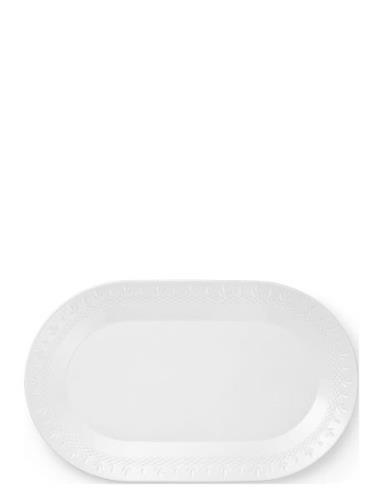 Crispy Porcelain Oval Dish - 1 Pcs Frederik Bagger White