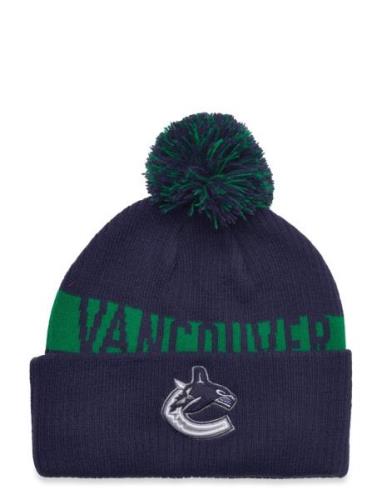 Fundamental Beanie Cuff With Pom Fanatics Navy