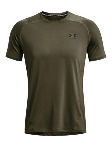 Ua Hg Armour Fitted Ss Under Armour Khaki