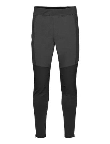 Fløyen Outdoor Tights Men Solid Charcoal/Green Oasis Xxl Bergans Black