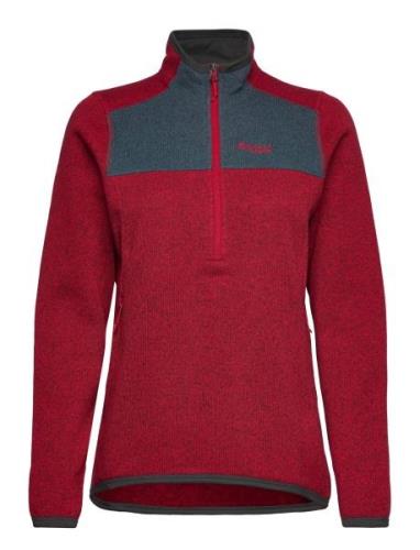 Kamphaug Knitted W Half Zip Bergans Red