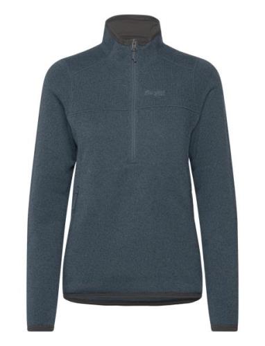 Kamphaug Knitted W Half Zip Bergans Blue