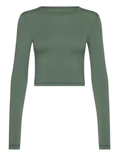 Crop Long Sleeve Casall Green