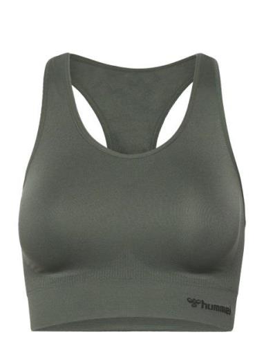 Hmltif Seamless Sports Top Hummel Green