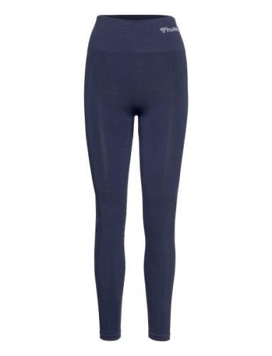 Hmltif Seamless High Waist Tights Hummel Blue