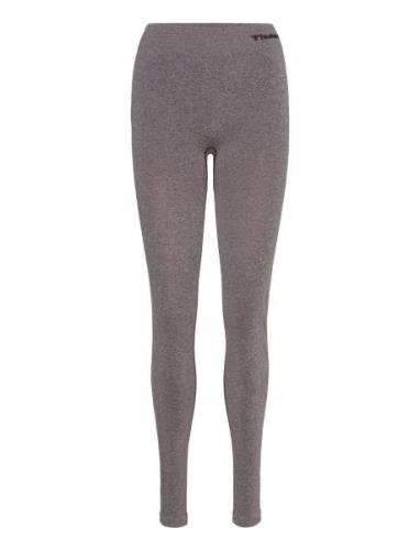 Hmlci Seamless Mid Waist Tights Hummel Grey