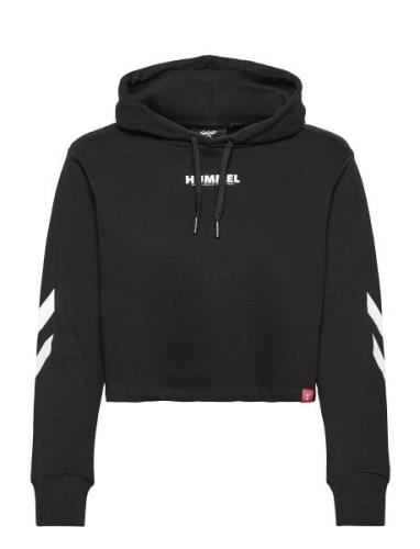 Hmllegacy Woman Cropped Hoodie Hummel Black