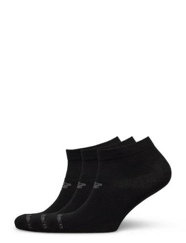 Performance Cotton Flat Knit Ankle Socks 3 Pack New Balance Black