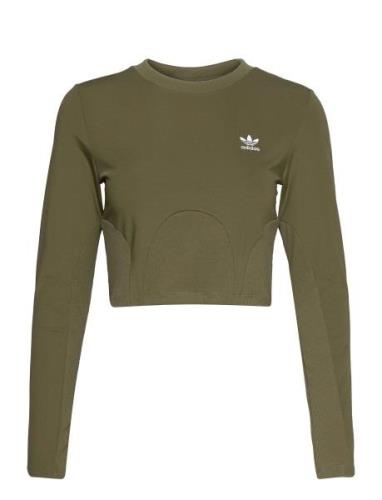 Always Original Rib Long Sleeve Top W Adidas Originals Khaki