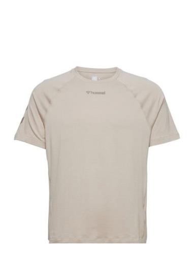 Hmlmt Laze T-Shirt Hummel Beige