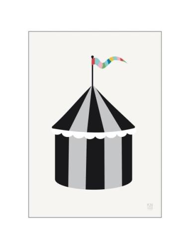 Circus Poster & Frame Patterned