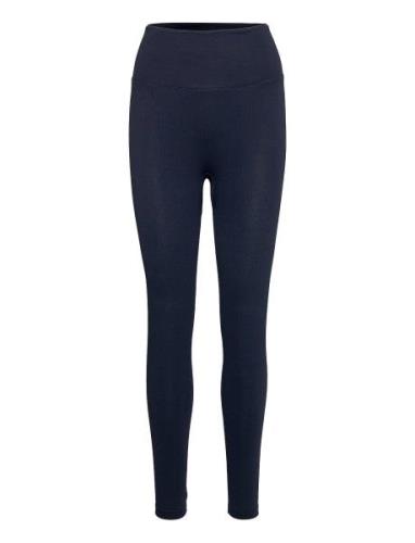 Ribbed Seamless Tights Famme Blue