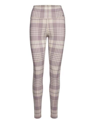 Dusty Violet Plaid Check Tights Aim´n Patterned