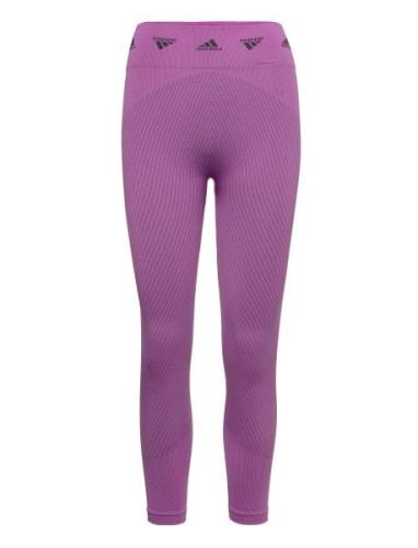 Aeroknit Training 7/8 Tights Adidas Performance Purple