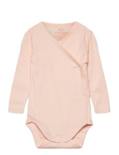 Baby Rib Jersey Body Crossover W. Longsleeve Copenhagen Colors Pink