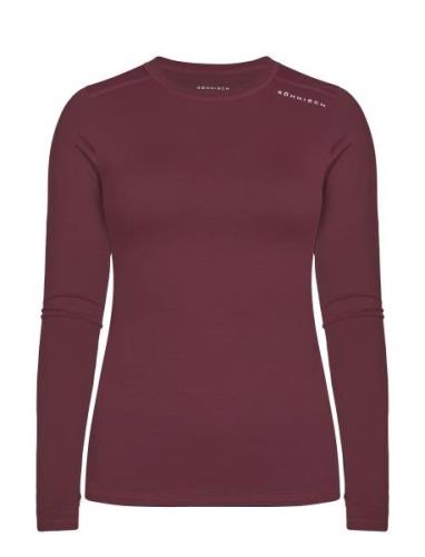 Jacquard Long Sleeve Röhnisch Burgundy