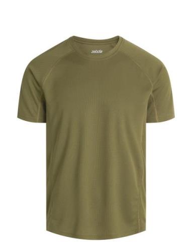 Men Sports S/S T-Shirt ZEBDIA Khaki