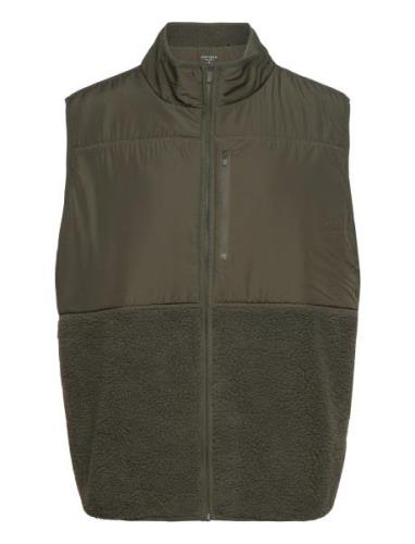 Centre Pile Fleece Vest Björn Borg Khaki