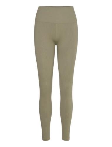 Studio Seamless Rib Tights Björn Borg Khaki