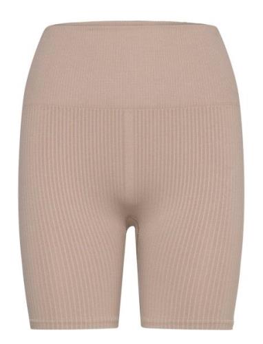 Studio Seamless Rib Shorts Björn Borg Beige