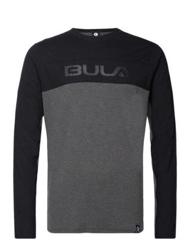 Retro Merino Wool Crew Bula Black