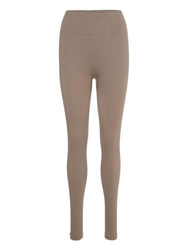 Soft Rib Seamless Legging Moonchild Yoga Wear Beige