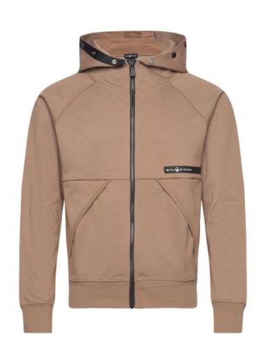 Race Bonded Zip Hood Sail Racing Brown