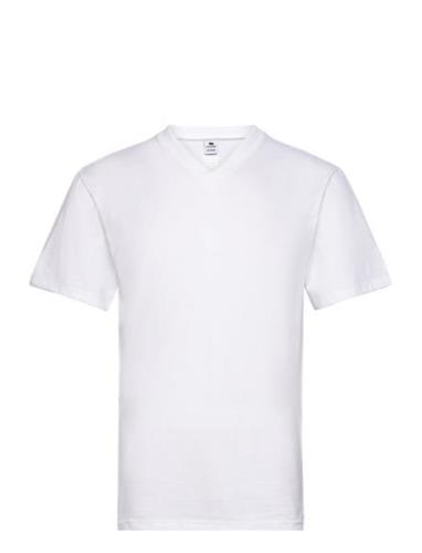 Dovre T-Shirts V-Neck Organic Dovre White