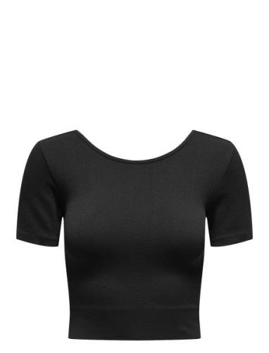 Onpjaia Life Ss 2-Way Crop Seam Top Noos Only Play Black