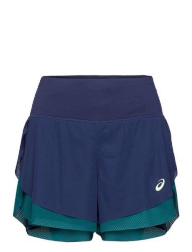 Nagino Tennis 3.5In 2-N-1 Layer Short Asics Blue