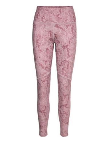 Terrex Multi Allover Print Leggings Adidas Terrex Pink