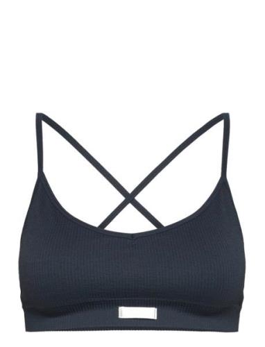 Studio Seamless Ribbed Strap Bra Björn Borg Navy