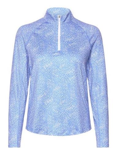 W You-V Microdot 1/4 Zip PUMA Golf Blue